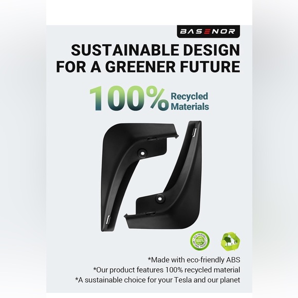Tesla🚗Model 3 Mud Flaps Splash Guards Winter Sediment Protection Mudguards - Picture 8 of 8